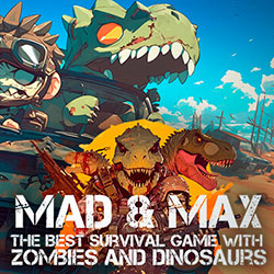 MAD & MAX: The Best Survival game with Zombies and Dinosaurs Free