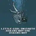 Little girl on earth asking why she asking why (b22311457)