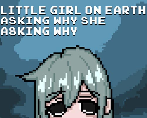 Little girl on earth asking why she asking why (b22311457)