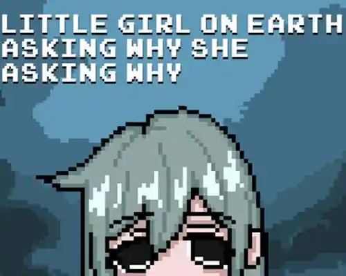 Little girl on earth asking why she asking why (b22311457)
